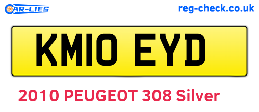 KM10EYD are the vehicle registration plates.