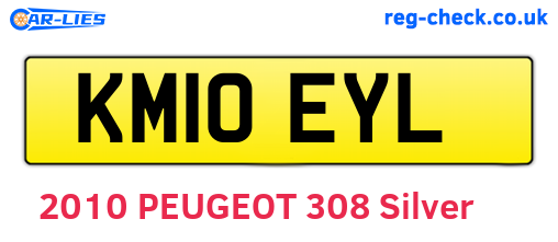 KM10EYL are the vehicle registration plates.