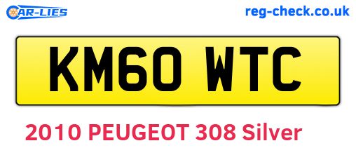 KM60WTC are the vehicle registration plates.