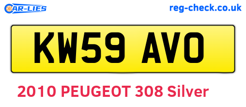 KW59AVO are the vehicle registration plates.