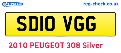 SD10VGG are the vehicle registration plates.