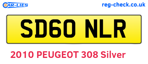SD60NLR are the vehicle registration plates.