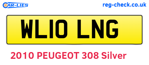 WL10LNG are the vehicle registration plates.