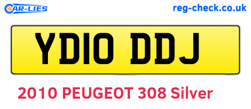 YD10DDJ are the vehicle registration plates.