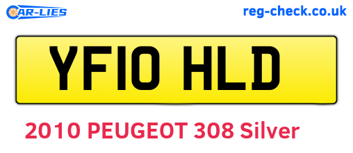 YF10HLD are the vehicle registration plates.