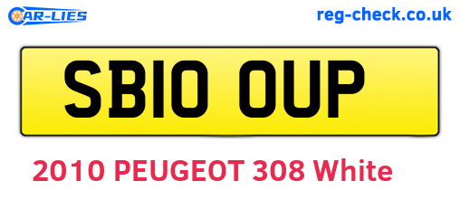 SB10OUP are the vehicle registration plates.