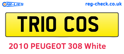 TR10COS are the vehicle registration plates.