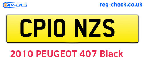 CP10NZS are the vehicle registration plates.