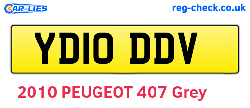 YD10DDV are the vehicle registration plates.