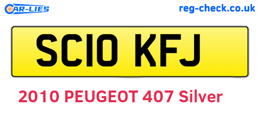 SC10KFJ are the vehicle registration plates.