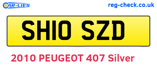 SH10SZD are the vehicle registration plates.