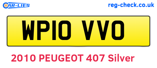 WP10VVO are the vehicle registration plates.