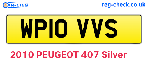 WP10VVS are the vehicle registration plates.