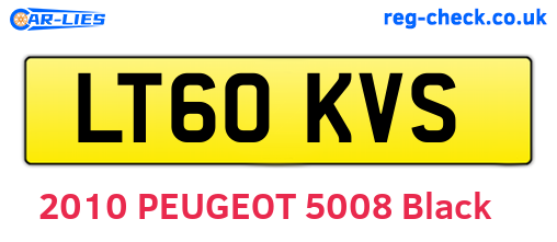 LT60KVS are the vehicle registration plates.