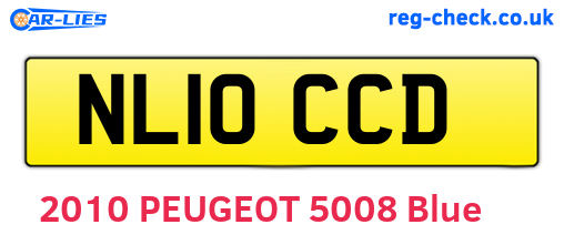 NL10CCD are the vehicle registration plates.