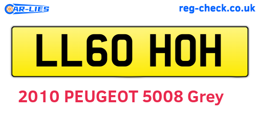 LL60HOH are the vehicle registration plates.