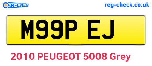 M99PEJ are the vehicle registration plates.