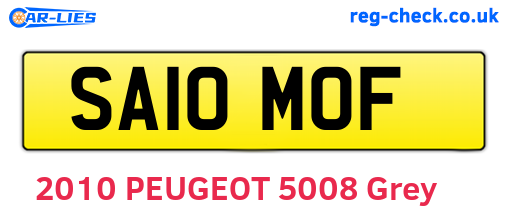 SA10MOF are the vehicle registration plates.