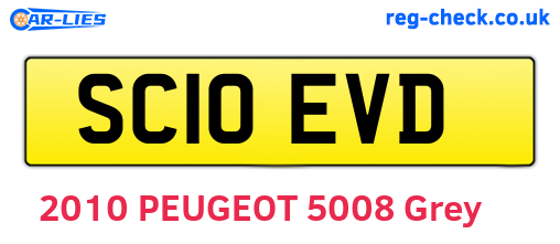 SC10EVD are the vehicle registration plates.