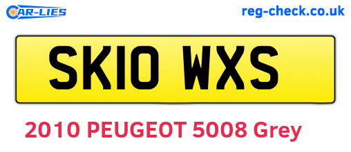 SK10WXS are the vehicle registration plates.