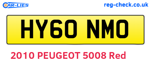 HY60NMO are the vehicle registration plates.