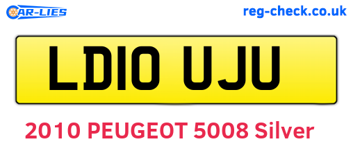 LD10UJU are the vehicle registration plates.