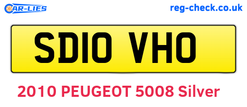 SD10VHO are the vehicle registration plates.