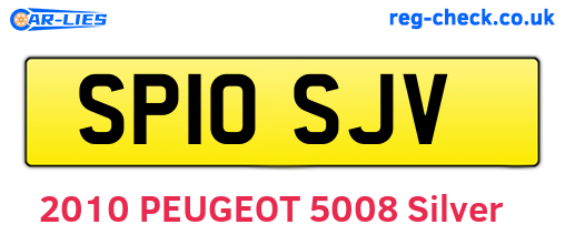SP10SJV are the vehicle registration plates.