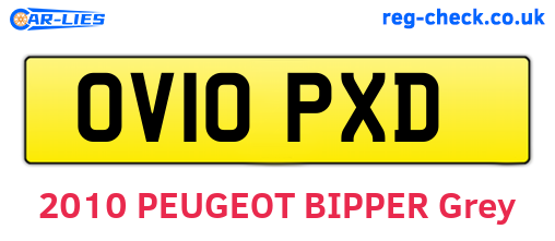 OV10PXD are the vehicle registration plates.