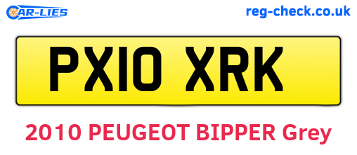 PX10XRK are the vehicle registration plates.