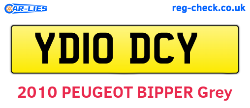 YD10DCY are the vehicle registration plates.