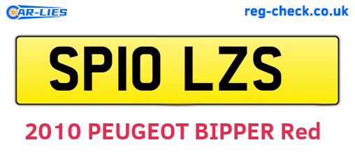 SP10LZS are the vehicle registration plates.