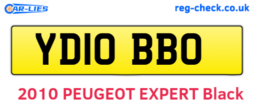 YD10BBO are the vehicle registration plates.