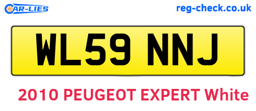 WL59NNJ are the vehicle registration plates.