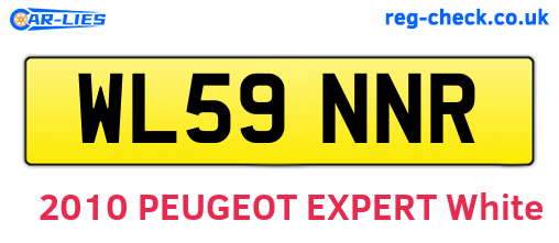 WL59NNR are the vehicle registration plates.
