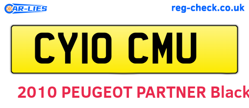 CY10CMU are the vehicle registration plates.