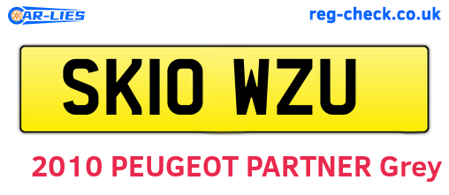 SK10WZU are the vehicle registration plates.
