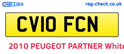 CV10FCN are the vehicle registration plates.