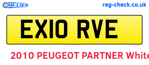 EX10RVE are the vehicle registration plates.