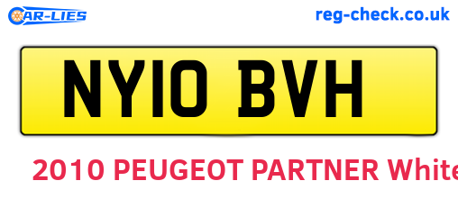 NY10BVH are the vehicle registration plates.
