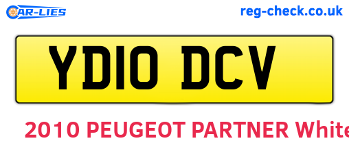 YD10DCV are the vehicle registration plates.
