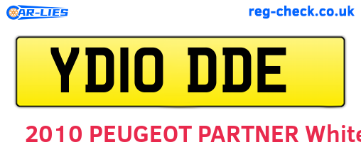 YD10DDE are the vehicle registration plates.