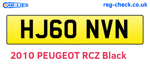 HJ60NVN are the vehicle registration plates.