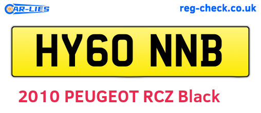 HY60NNB are the vehicle registration plates.