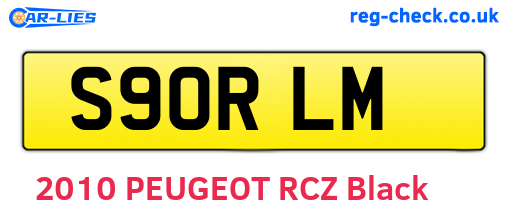 S90RLM are the vehicle registration plates.