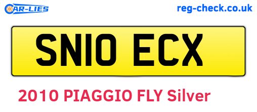 SN10ECX are the vehicle registration plates.