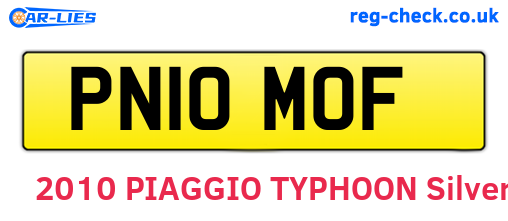 PN10MOF are the vehicle registration plates.