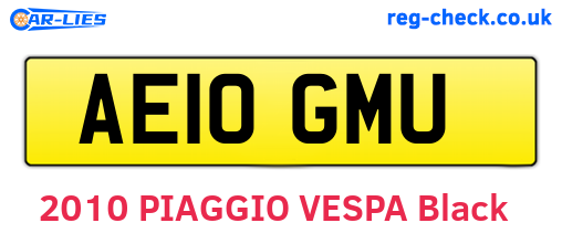 AE10GMU are the vehicle registration plates.