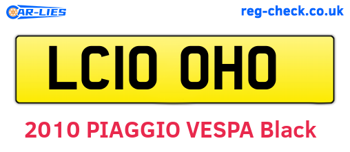 LC10OHO are the vehicle registration plates.