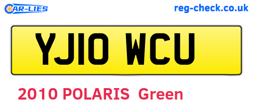 YJ10WCU are the vehicle registration plates.